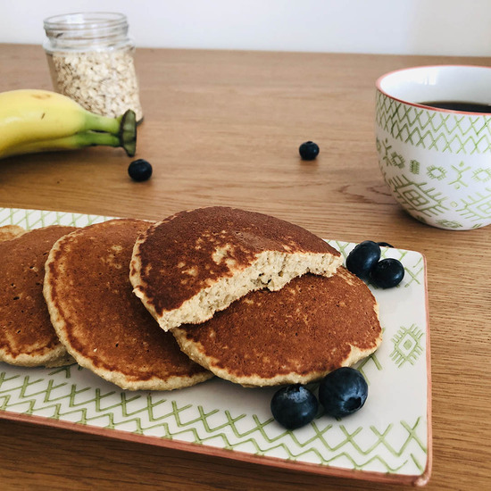 Oat Banana Pancakes