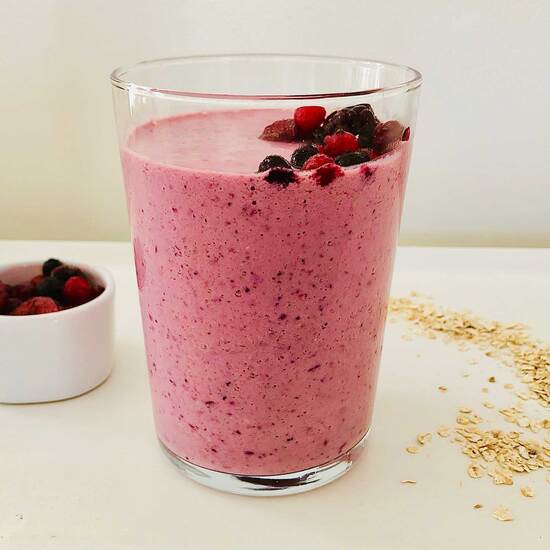 Mixed Berry Oat Smoothie